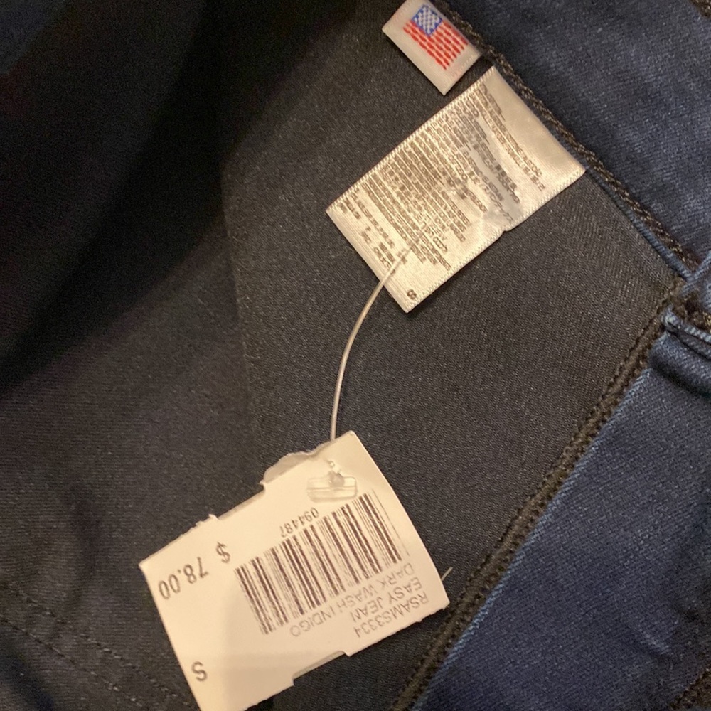 American Apparel Women's The Easy Jean dark wash indigo . - Picture 8 of 8